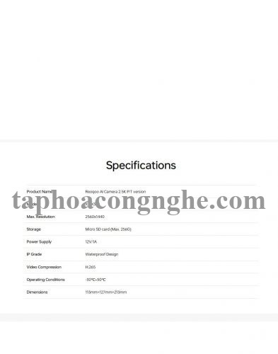 Reoqoo x31b 2.5K UHD Camera ngoài trời cổng rj45 Wifi ăng-ten kép Ai 360 P / T còi hú với đèn led 14 màu phát hiện khói cháy H265 Onvif 8s CLOUD lưu trữ 29552 xt-x31b 10029552